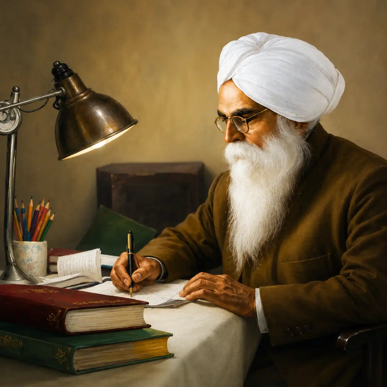 Portrait of Bhai Vir Singh Ji